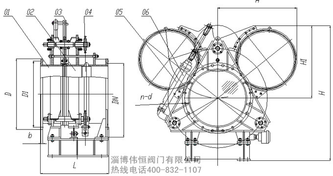 閥門外形圖及尺寸