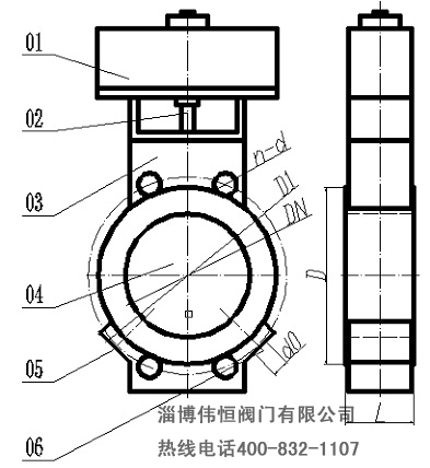 瀝(lì)青保溫蝶閥外形尺寸