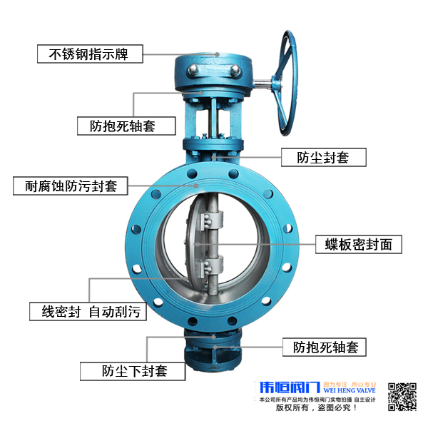 偉恒閥(fá)門手動法蘭蝶閥結構特點