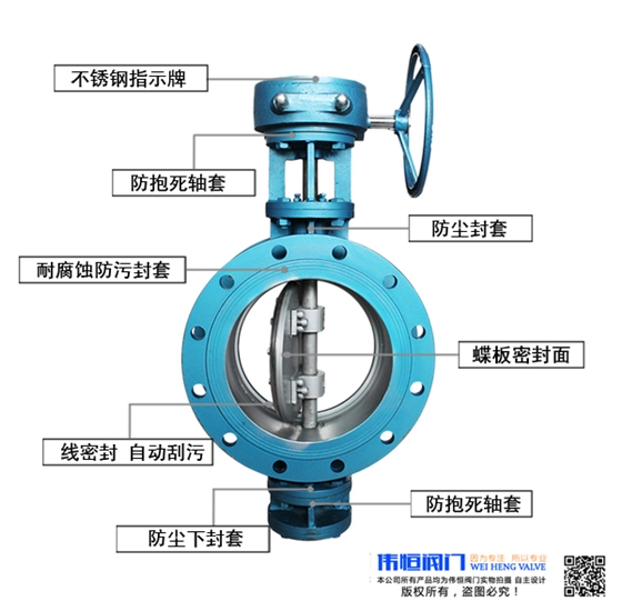 偉恒閥門線密封煤氣蝶(dié)閥結構解析